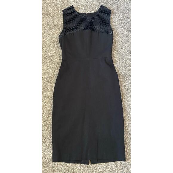 Roland Mouret Crew Neck Midi Length Dress for Banana Republic Dress Sz 4 Petite - Picture 9 of 9